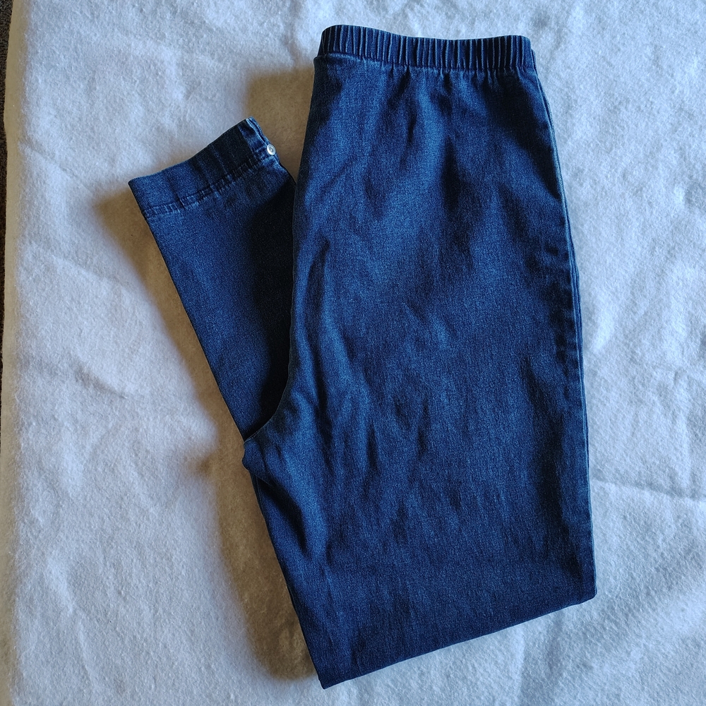 L.A. Blues Stretch High Waisted Dark Blue Denim Women's Pants